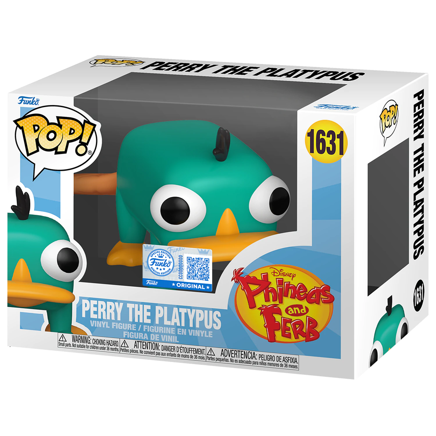 Funko POP figure Disney Phineas and Ferb Perry the Platypus product photo