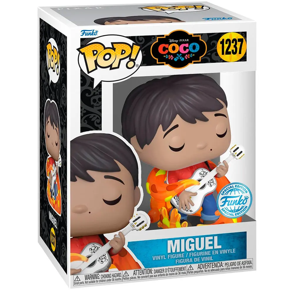 Coco POP! Disney Vinyl Figure Miguel w/guitar (Glow-in-the-Dark) 9 cm termékfotó