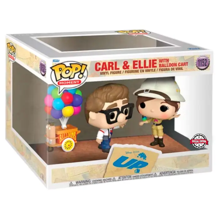 POP figure Disney Pixar Up Carl & Ellie with Balloon Cart Exclusive product photo