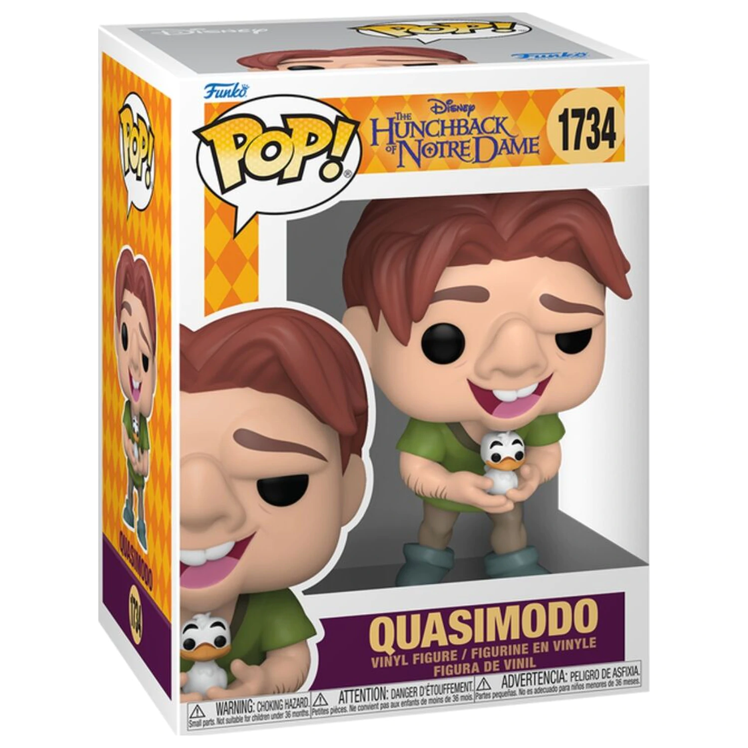 Funko POP figure Disney the Hunchback of Notre Dame Quasimodo with Bird product photo