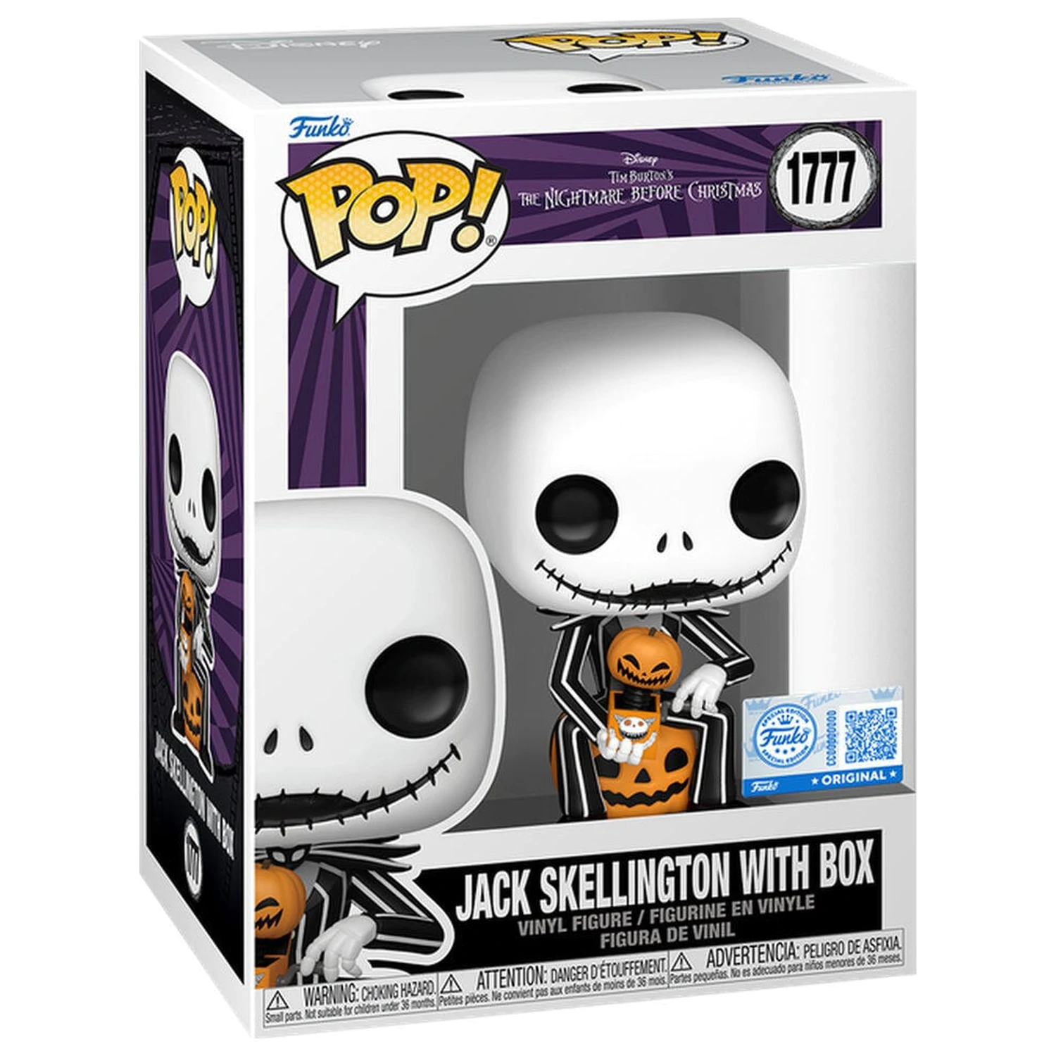 Funko POP figure Disney The Nightmare Before Christmas Jack Skellington with Box Exclusive product photo