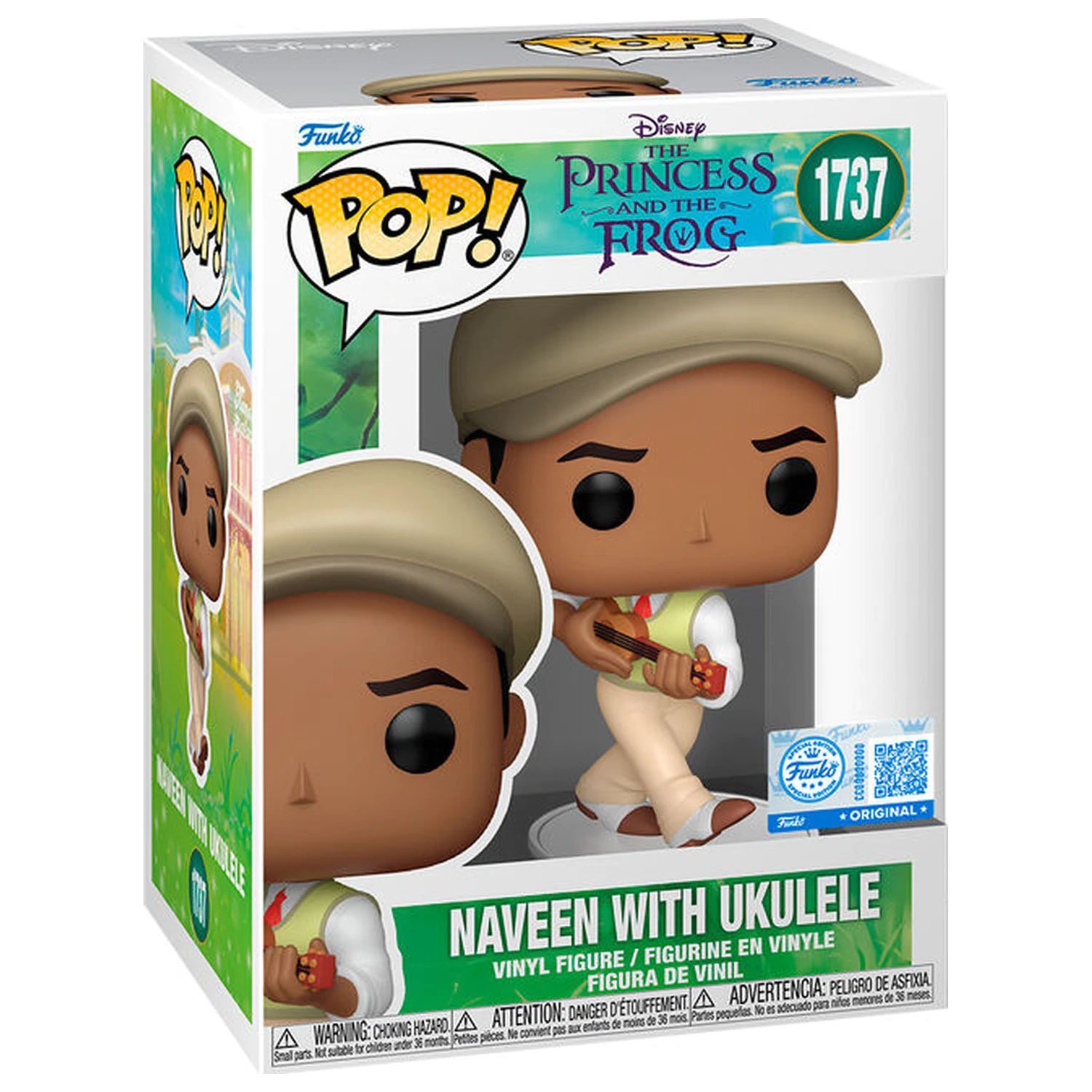 Funko POP figure Disney The Princess and the Frog Naveen with Ukulele product photo