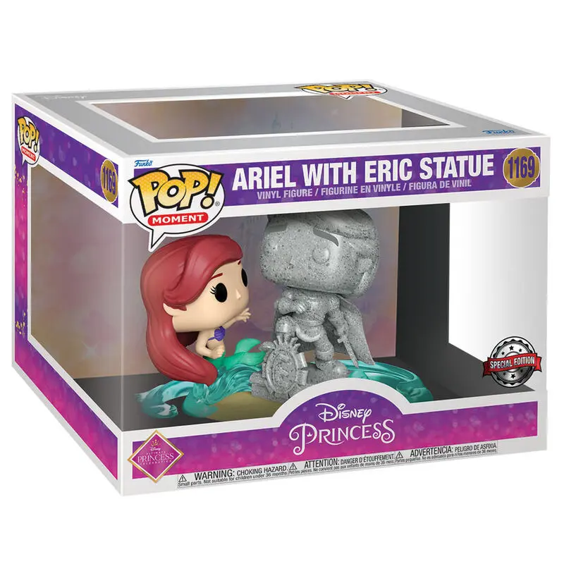 POP figure Disney Ultimate Princess The Litle Mermaid Ariel & Statue Eric Exclusive product photo