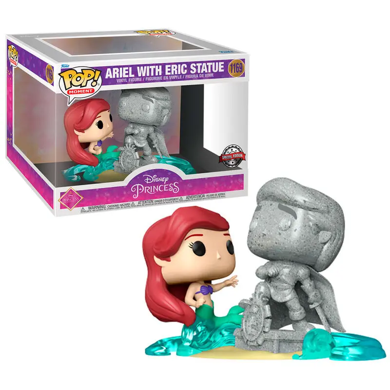 POP figure Disney Ultimate Princess The Litle Mermaid Ariel & Statue Eric Exclusive product photo