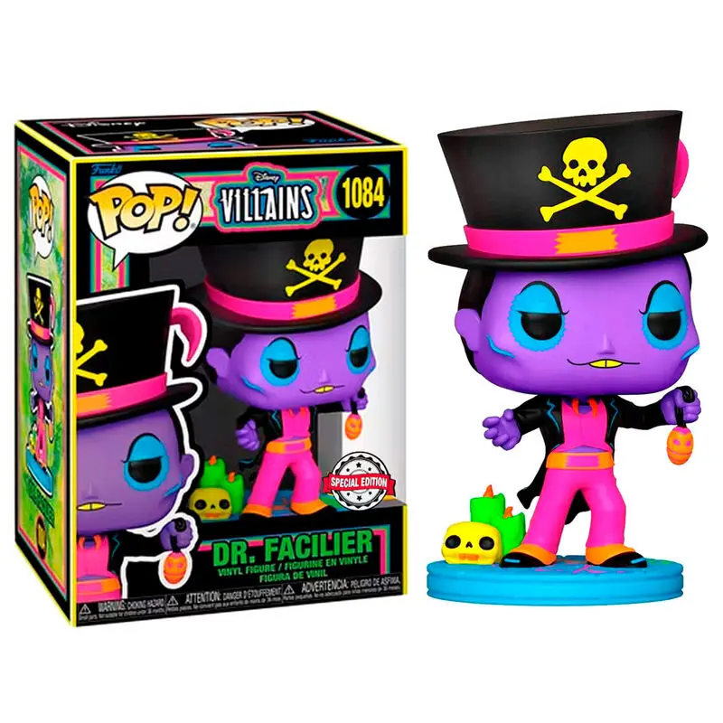 Disney Villains POP! Vinyl Figure Dr. Facillier (Blacklight) 9 cm termékfotó