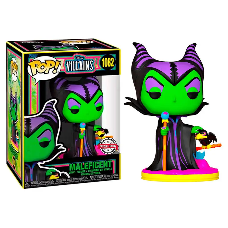 Disney Villains POP! Vinyl Figure Maleficent (Blacklight) 9 cm termékfotó