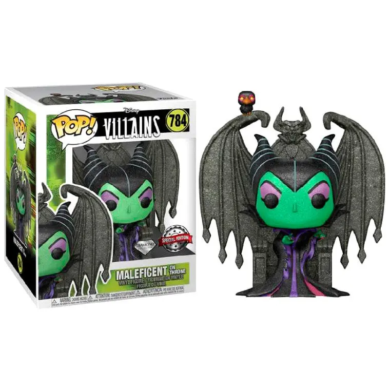 POP figure Disney Villains Maleficent on Throne Diamond Exclusive product photo