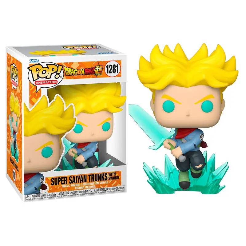 Dragon Ball Super POP! Animation Vinyl Figure SS Trunks w/ Sword 9 cm termékfotó