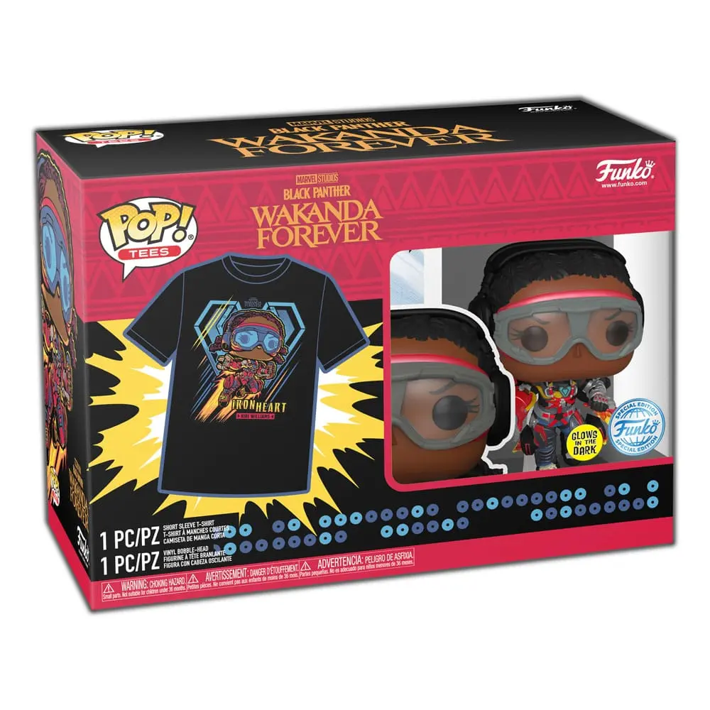 Funko POP figure &amp; tee box Black Panther Legacy Ironheart MK1 (GW) product photo