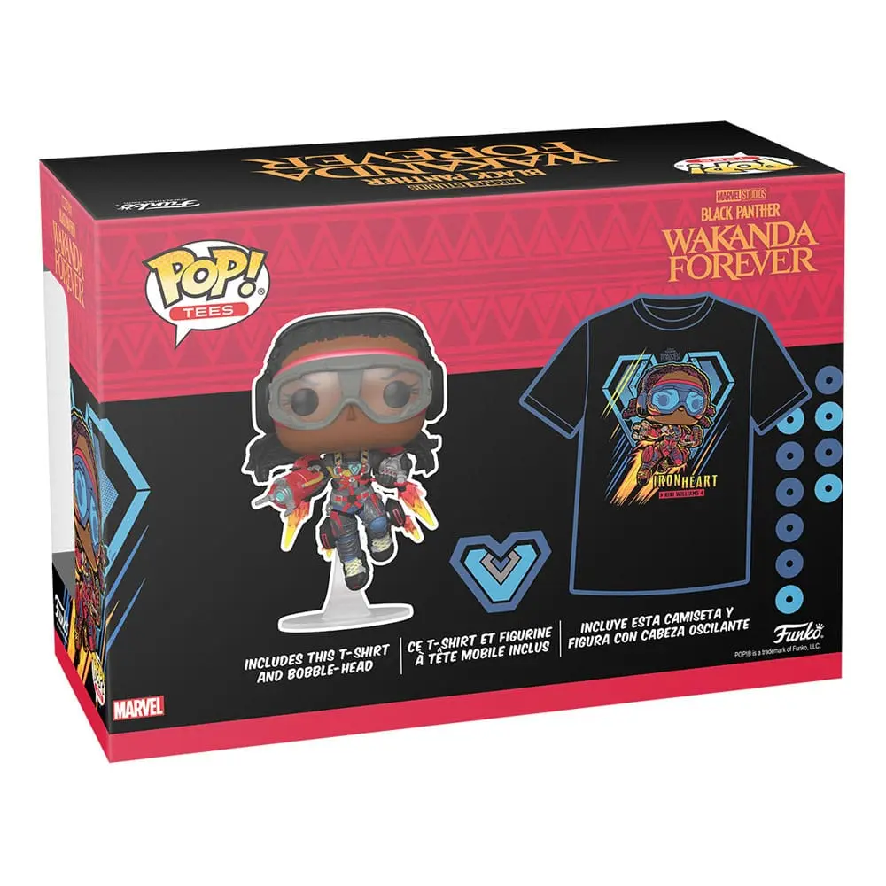 Funko POP figure &amp; tee box Black Panther Legacy Ironheart MK1 (GW) product photo