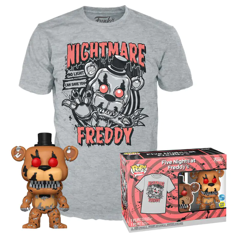 Set figure POP & Tee Five Nights and Freddy Nightmare Freddy Exclusive termékfotó