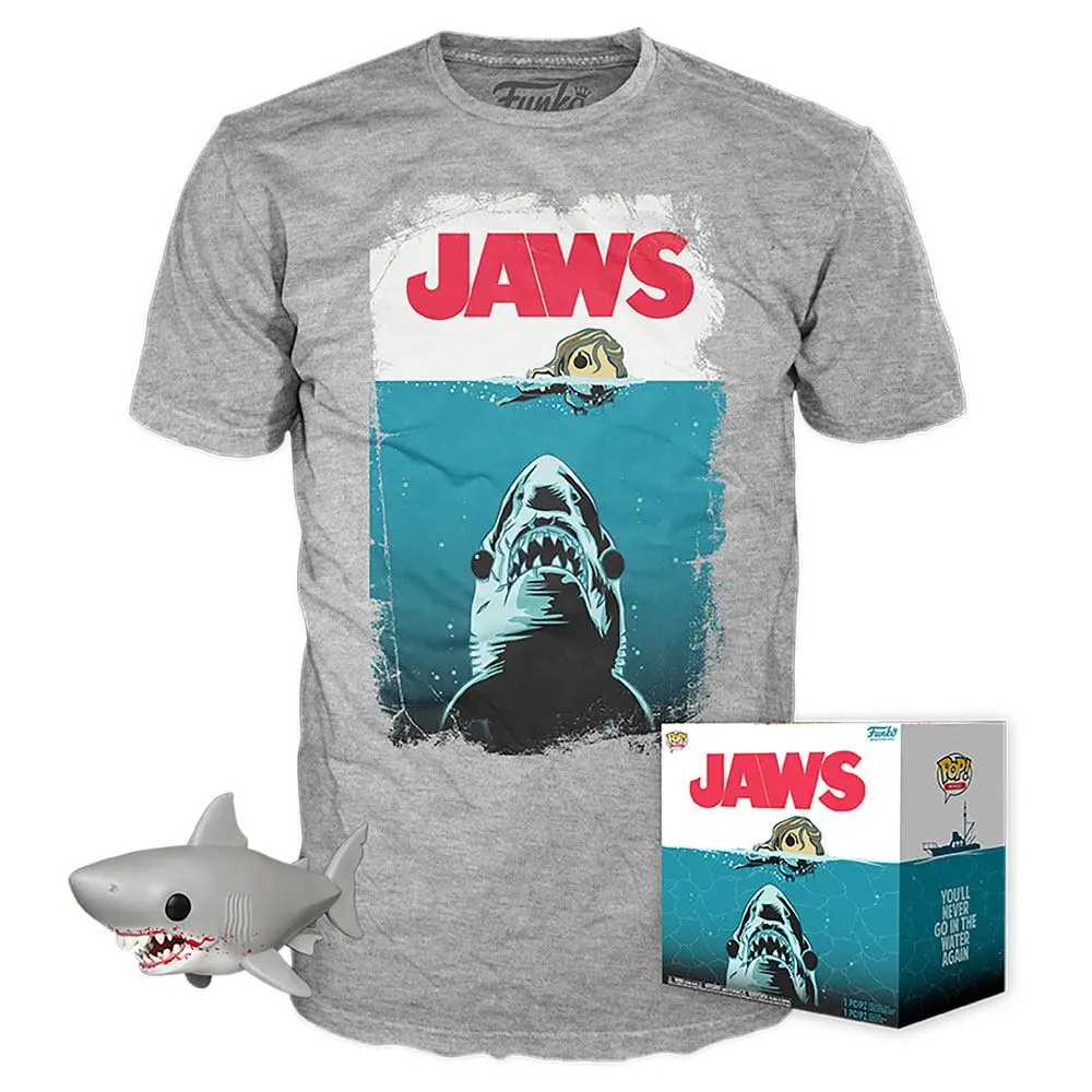 Jaws POP! &amp; Tee Box Night Swim Size M product photo