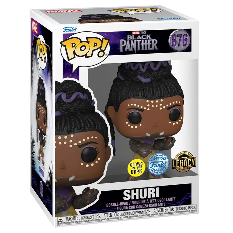 Funko POP! figure & tee box Marvel Black Panther Shury Exkluzív product photo