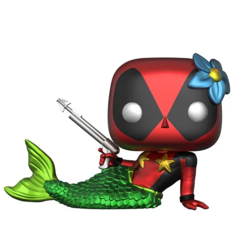 Funko POP! figure & tee box Marvel Deadpool Mermaid Exkluzív termékfotó