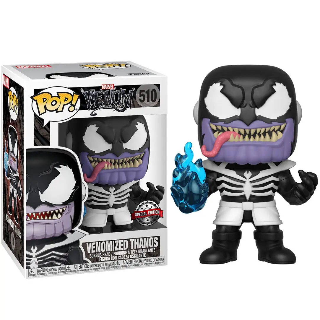 Funko POP figure & tee box Marvel Venom Venomized Thanos Exkluzív termékfotó