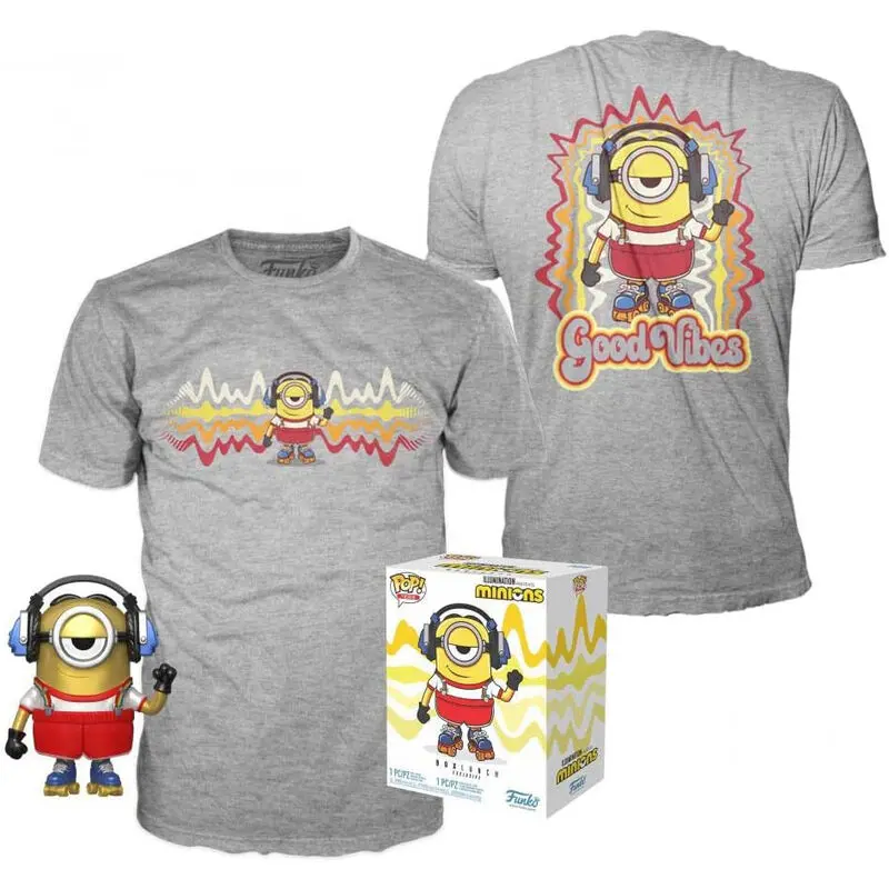 Funko POP figure & tee box Minions Banana Metallic Exkluzív product photo