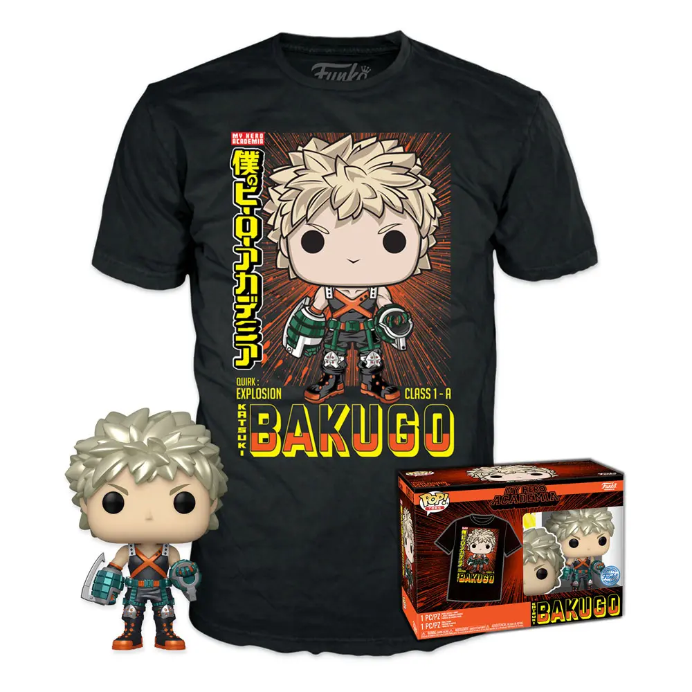 Funko POP! figure & tee box My Hero Academia Katsuki Bakugo (MT) termékfotó