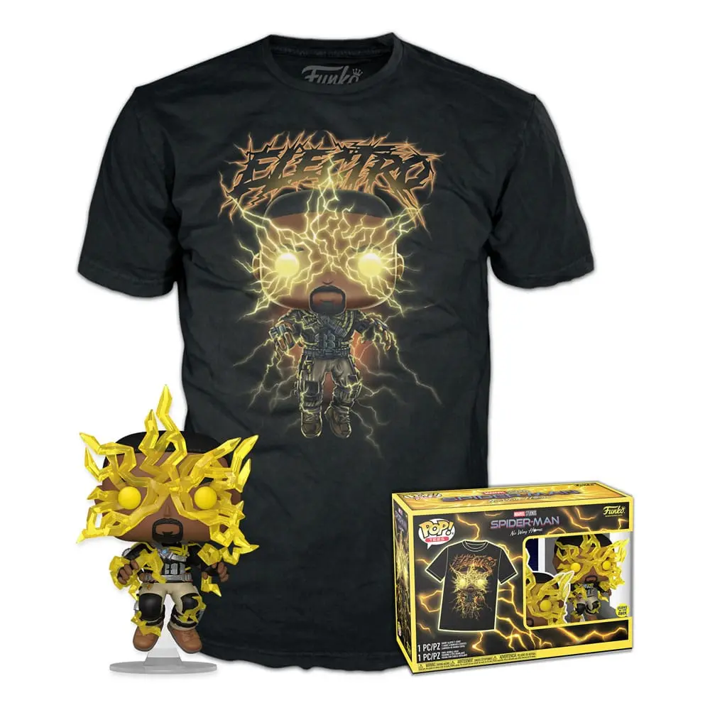 Funko POP! figure &amp; tee box Spider-Man: No Way Home Electro (GW) product photo