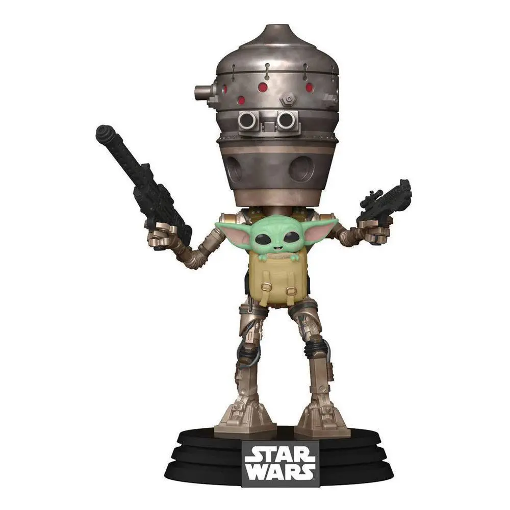 Funko POP! figure & tee box Star Wars The Mandalorian IG-11 with the Child termékfotó