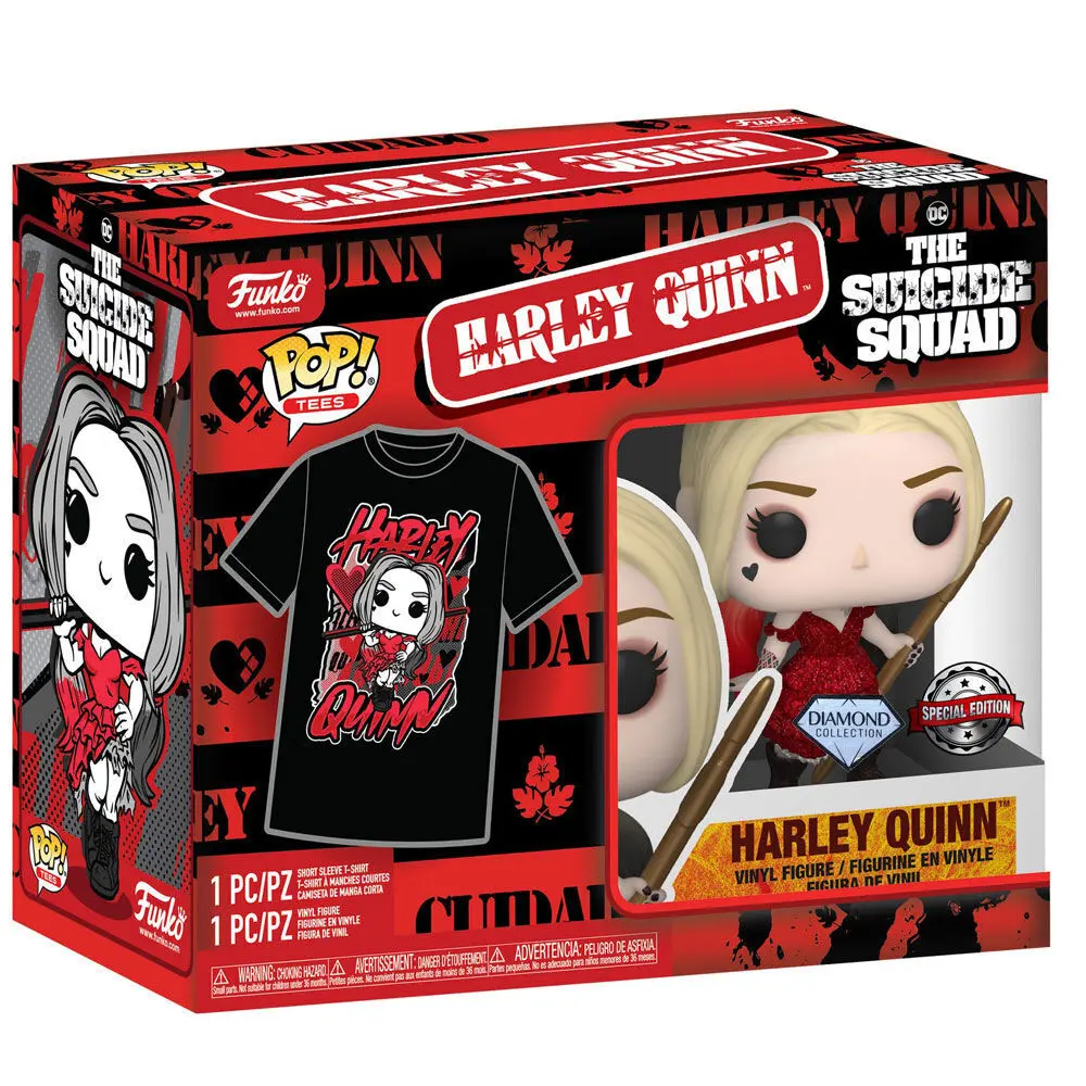 Funko POP! figure & tee box Suicide Squad 2 Harley Quinn product photo