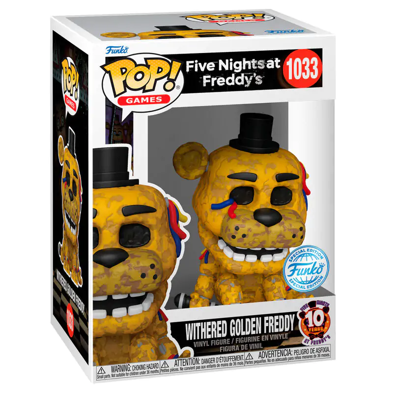 Funko POP figure Five Night at Freddys Withered Golden Freddy Exclusive termékfotó