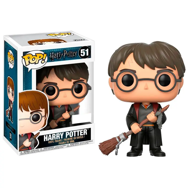 POP figure Harry Potter Harry with Firebolt & Feather Exclusive product photo