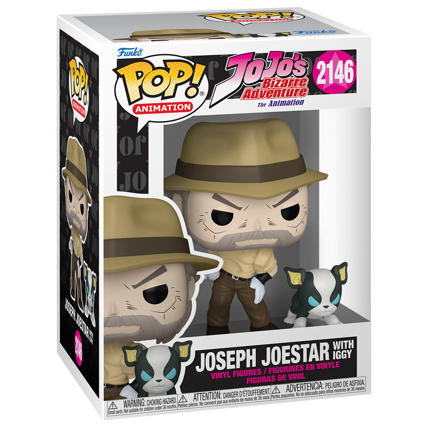 Funko POP figure Jojo's Bizarre Adventure Joseph Joestar with Iggy product photo