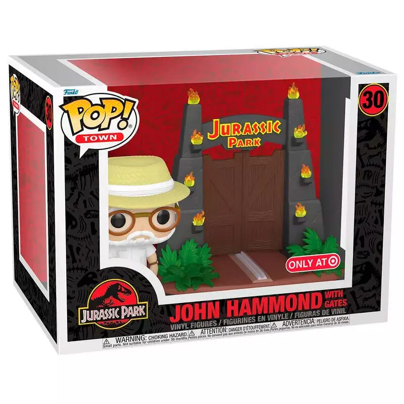 Jurassic Park POP! Town Vinyl Figure John Hammond with Gates 9 cm product photo
