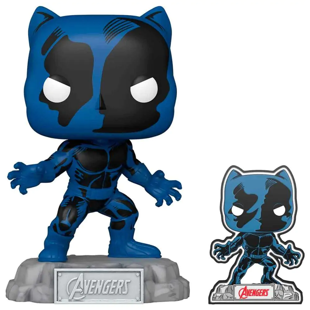 Funko POP figure Marvel Avengers 60th Anniversary Comic Black Panther with Pin Exclusive product photo