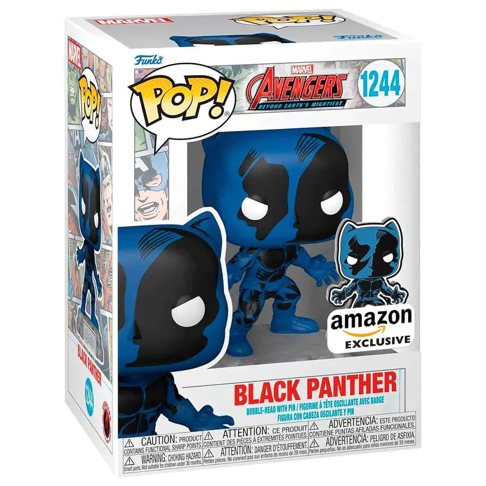 Funko POP figure Marvel Avengers 60th Anniversary Comic Black Panther with Pin Exclusive product photo