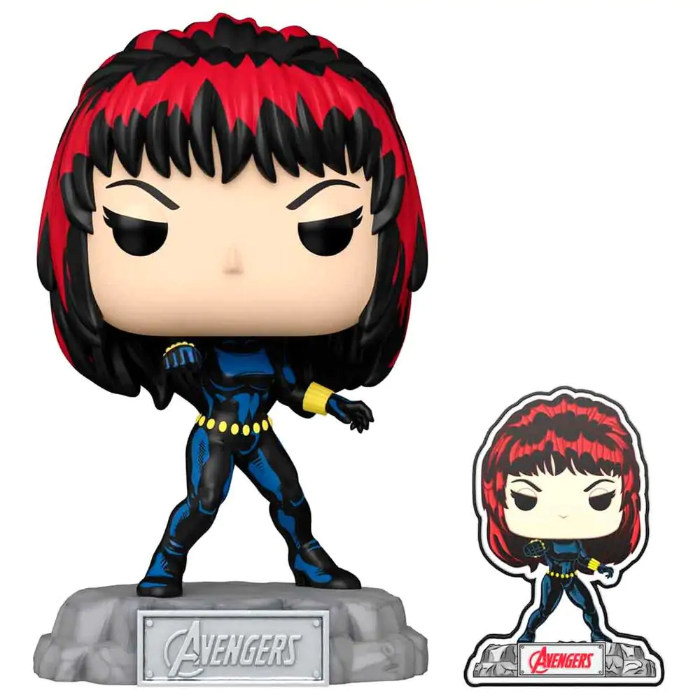 Funko POP figure Marvel Avengers 60th Anniversary Comic Black Widow with Pin Exclusive product photo