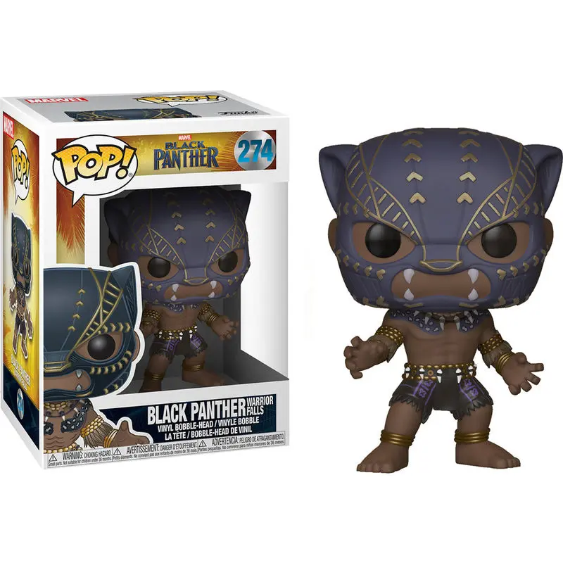 POP figure Marvel Black Panther Warrior fall product photo
