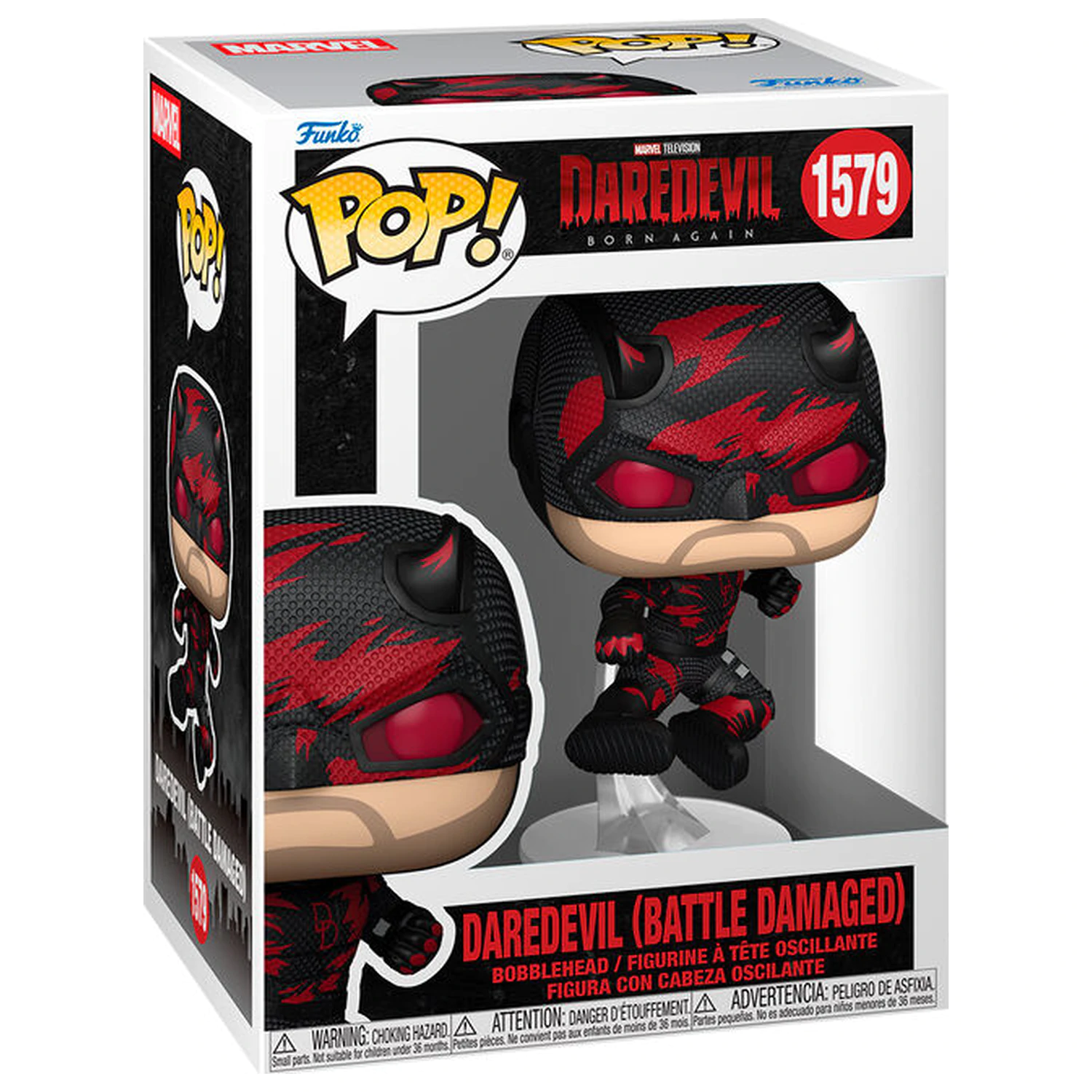 Funko POP figure Marvel Daredevil Born Again Daredevil Battle Damaged product photo