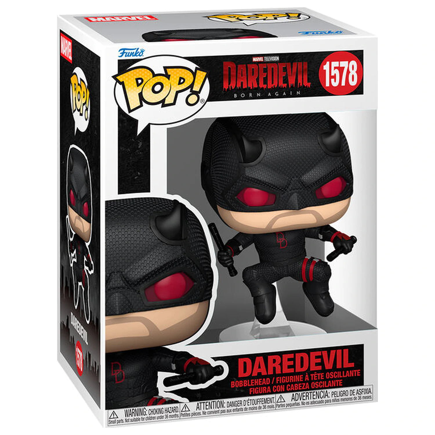 Funko POP figure Marvel Daredevil Born Again Daredevil Black Suit product photo