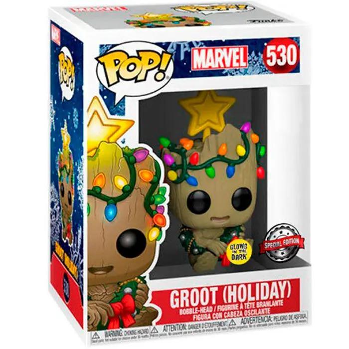 POP figure Marvel POP Marvel Groot Holiday Christmas Exclusive product photo