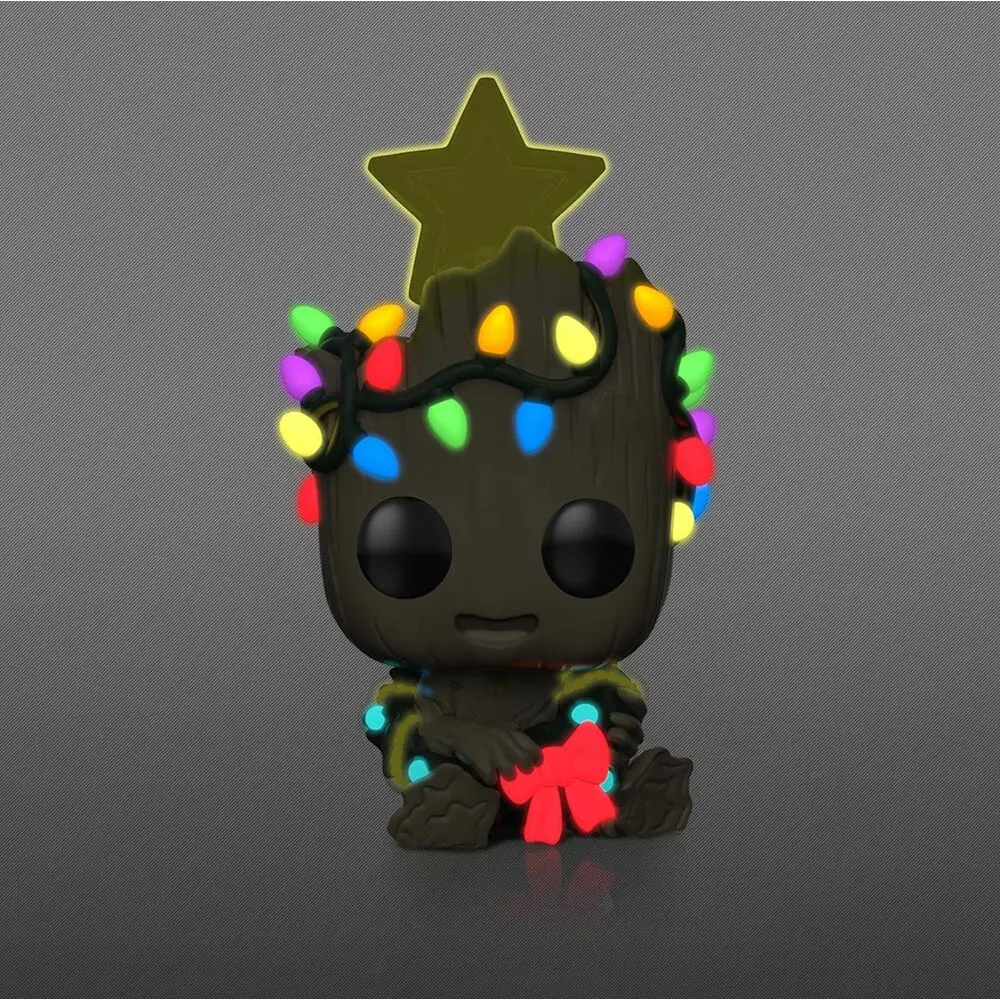 POP figure Marvel POP Marvel Groot Holiday Christmas Exclusive product photo