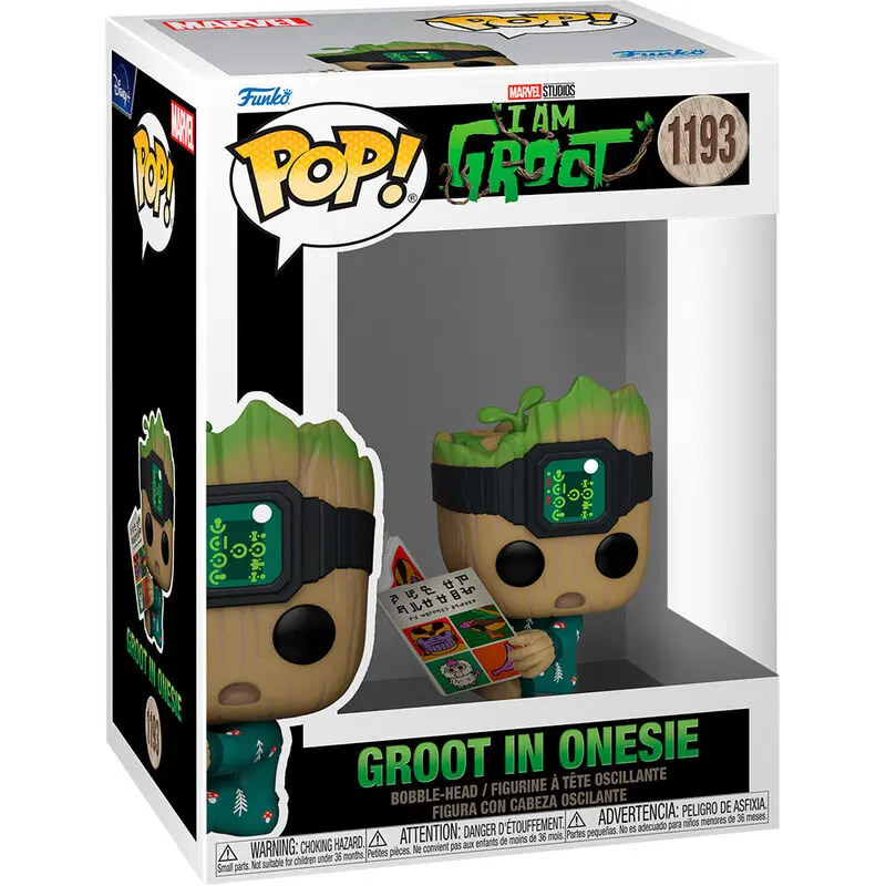 I Am Groot POP! Vinyl Figure Groot PJs w/book 9 cm product photo