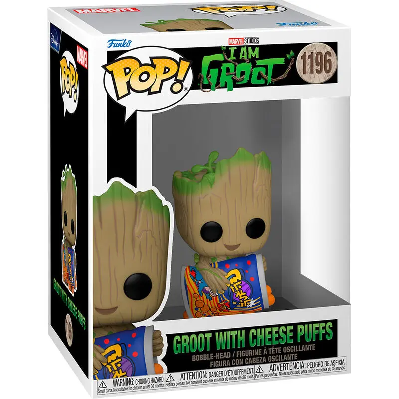 I Am Groot POP! Vinyl Figure Groot w/Cheese Puffs 9 cm termékfotó