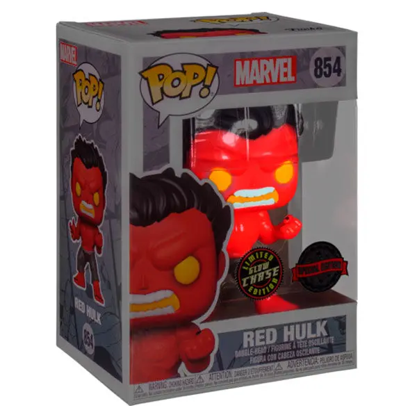 POP figure Marvel Red Hulk Chase Exclusive product photo