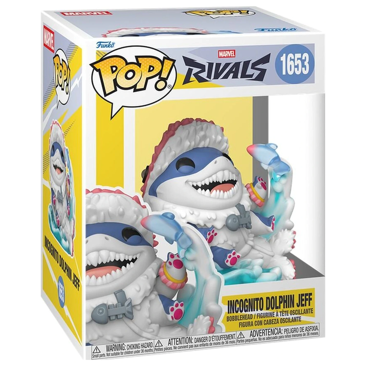 Funko POP figure Premium Marvel Rivals Incognito Dolphin Jeff product photo