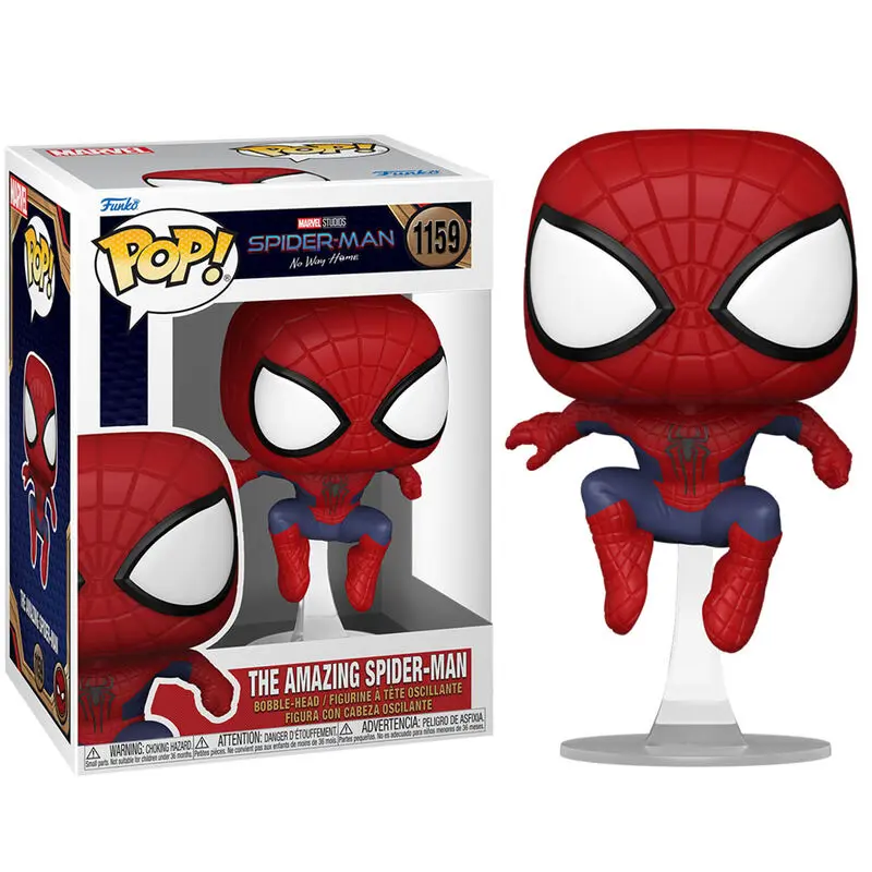 Spider-Man: No Way Home POP! Marvel Vinyl Figure The Amazing Spider-Man 9 cm termékfotó