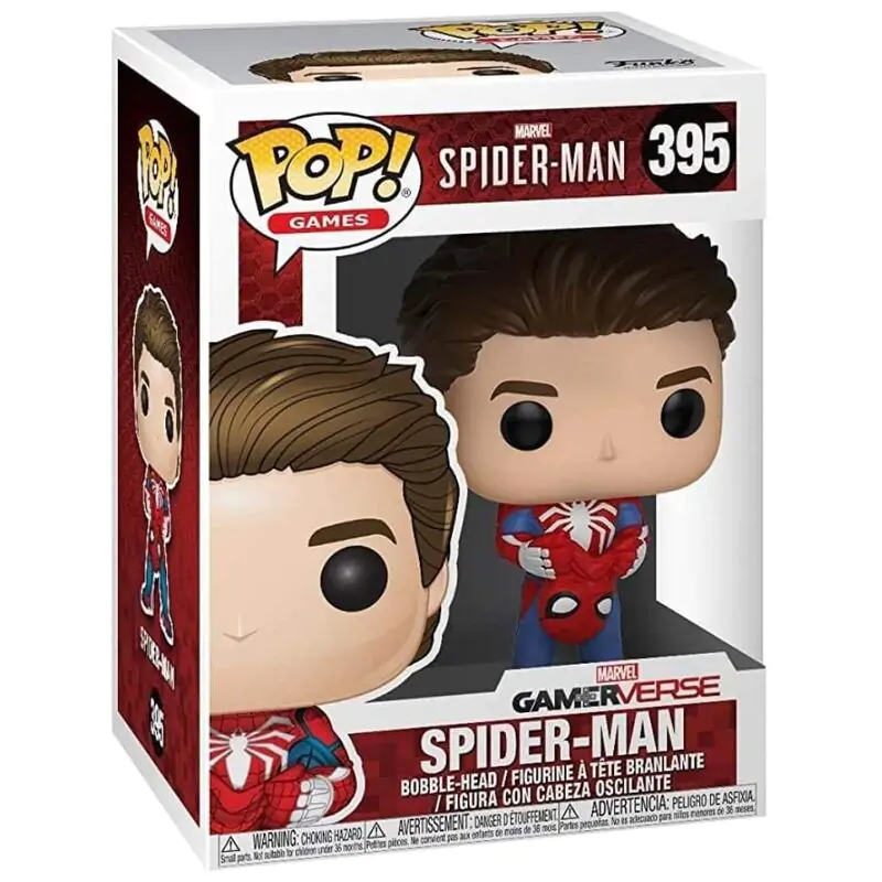 Funko POP figure Marvel Spider-Man unmasked Spider-Man product photo