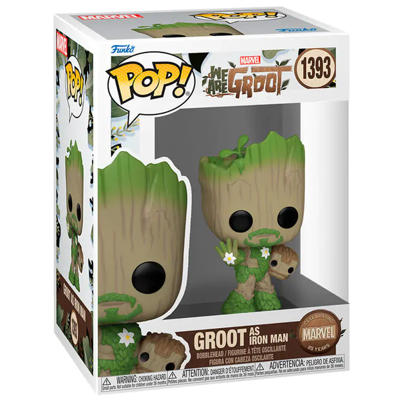 Funko POP figure Marvel We Are Groot - Groot as Iron Man termékfotó