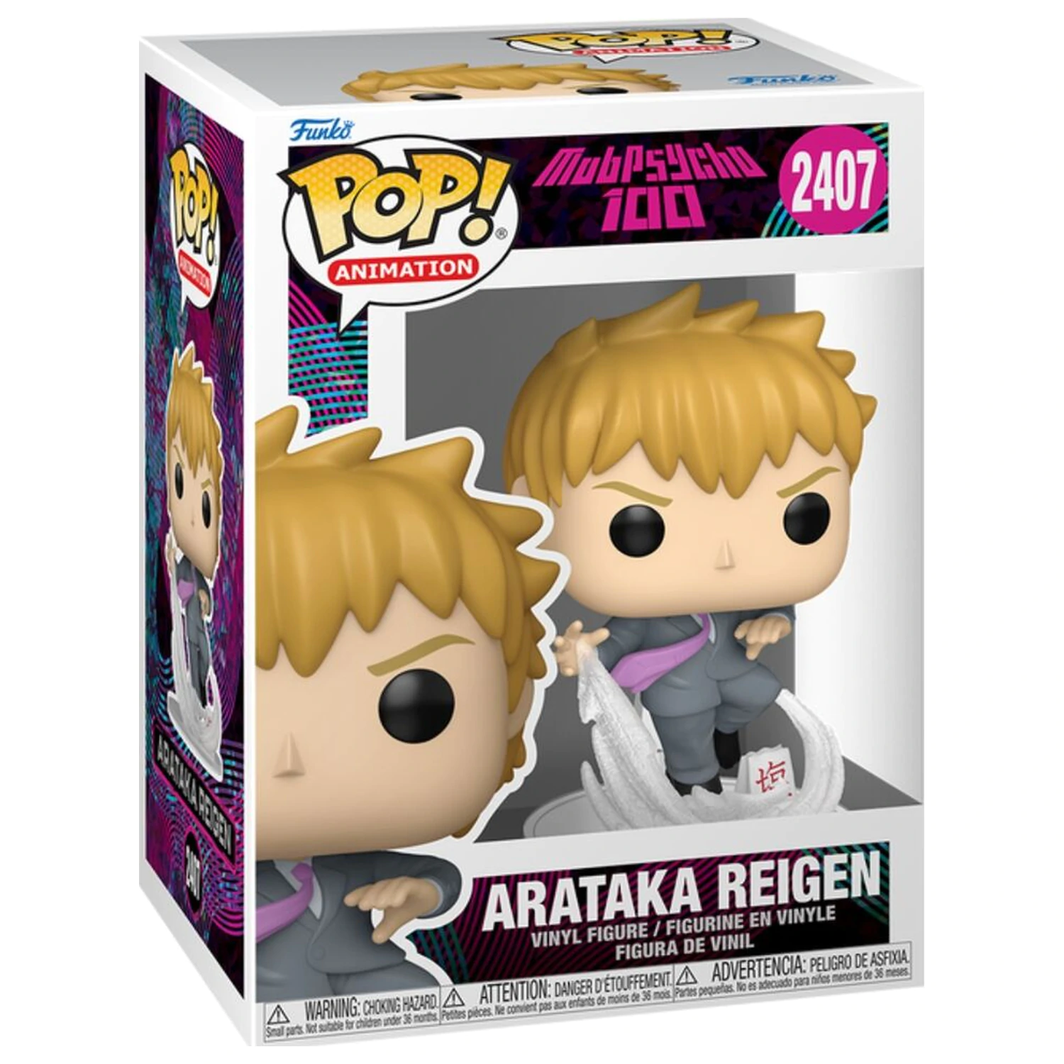 Funko POP figure Mob Psycho 100 Arataka Reigen product photo