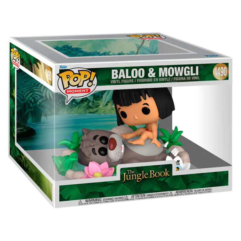 Funko POP figure Moment Disney El Libro de la Selva Baloo & Mowgli product photo