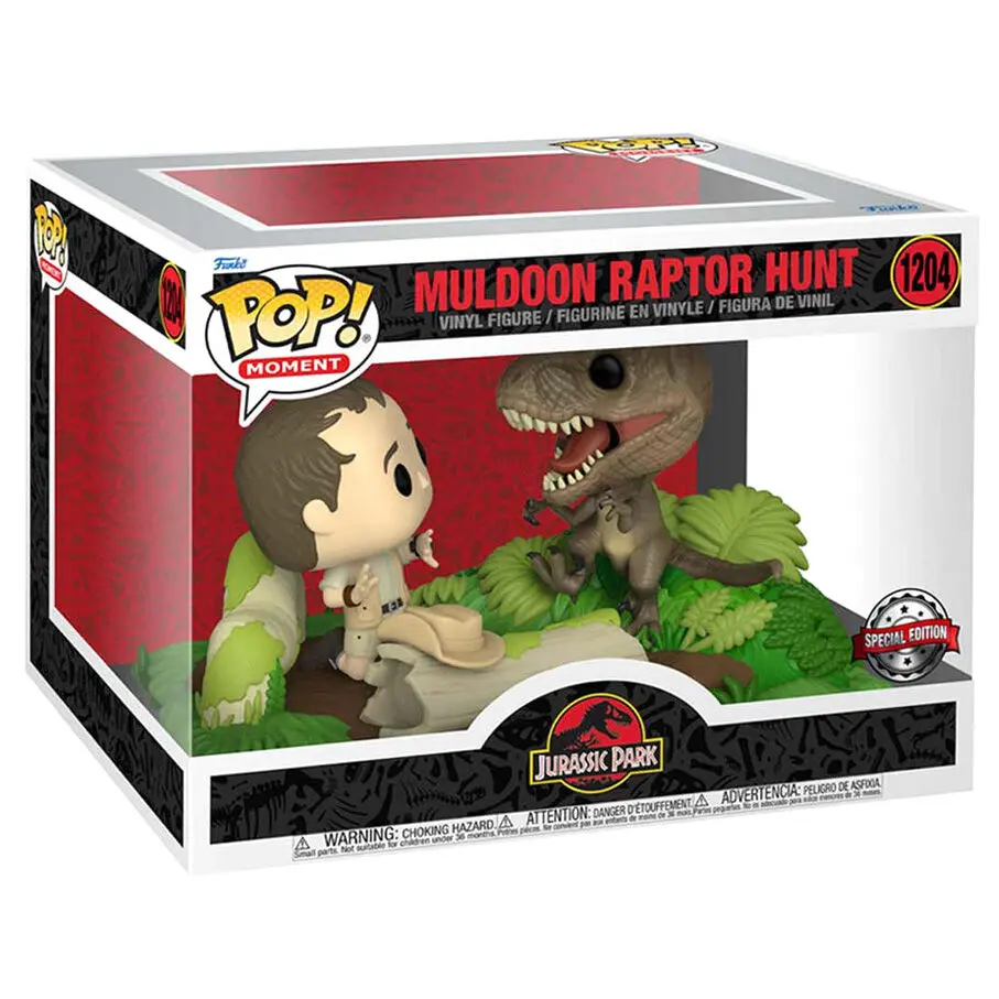 POP figure Moment Jurassic Park Muldoon Raptor Hunt Exclusive product photo