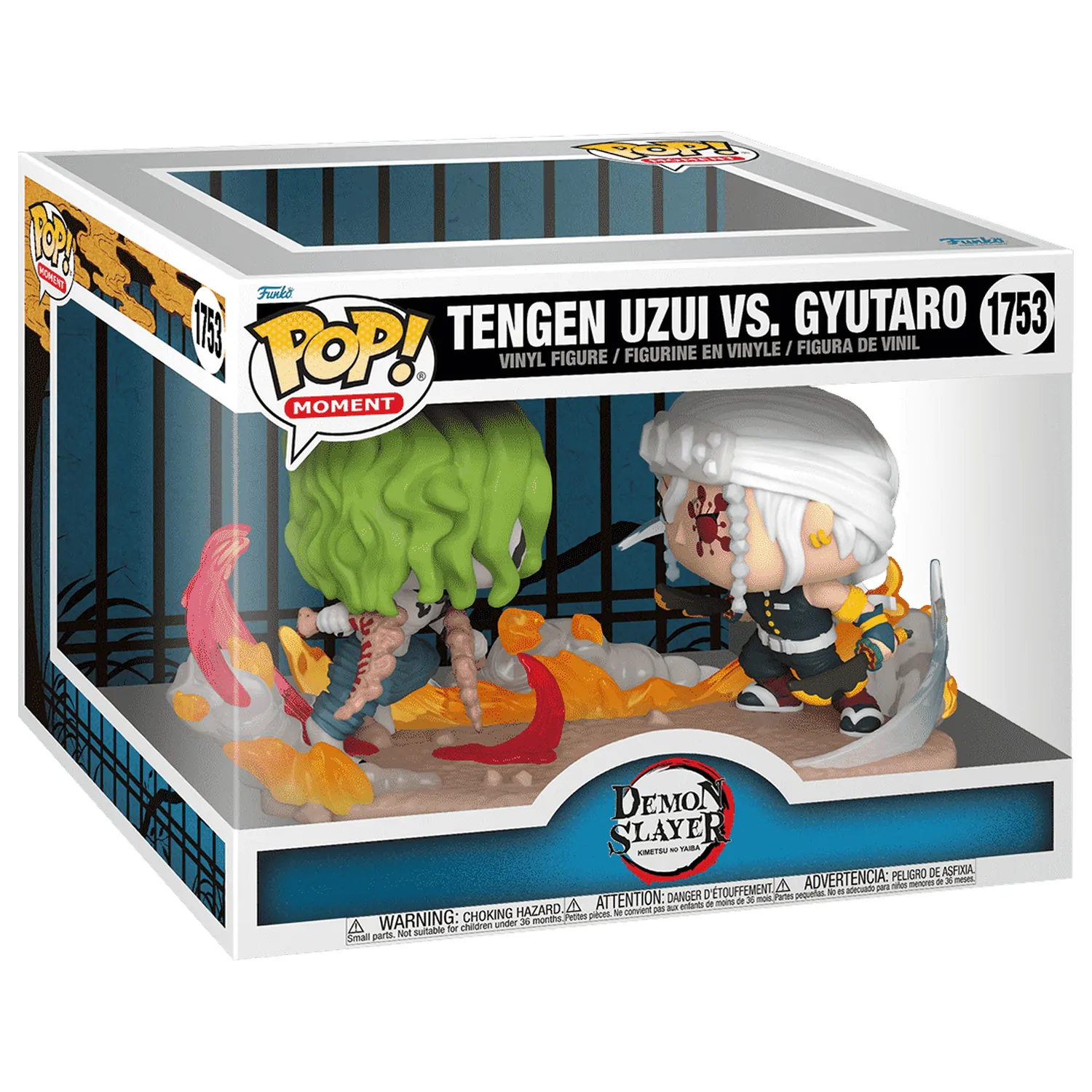 Funko POP figure Moments Demon Slayer Kimetsu no Yaiba Tengen VS Gyutaro product photo