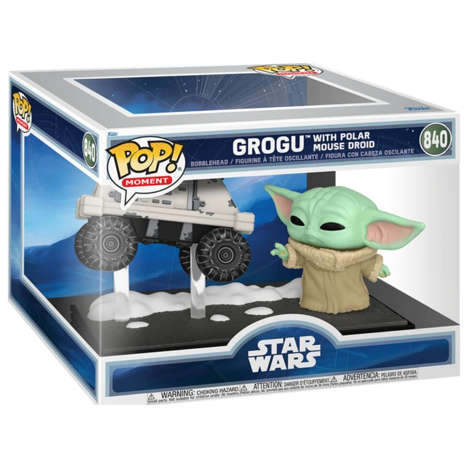 Funko POP figure Moments Star Wars: The Mandalorian & Grogu - Grogu with Polar Mouse Droid product photo