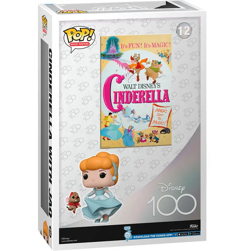 Disney's 100th Anniversary POP! Movie Poster & Figure Cinderella 9 cm product photo