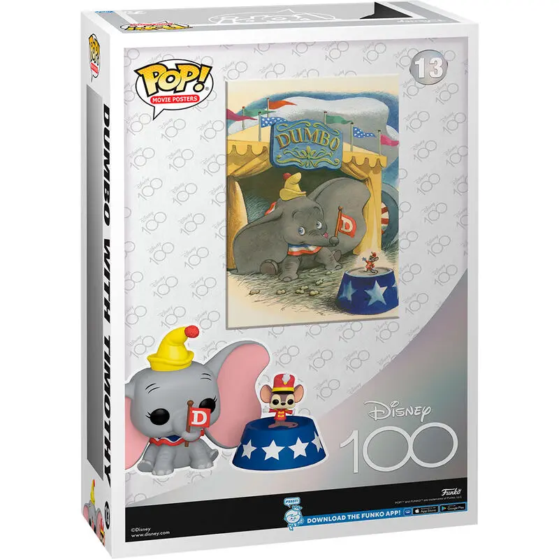 Disney's 100th Anniversary POP! Movie Poster & Figure Dumbo 9 cm product photo